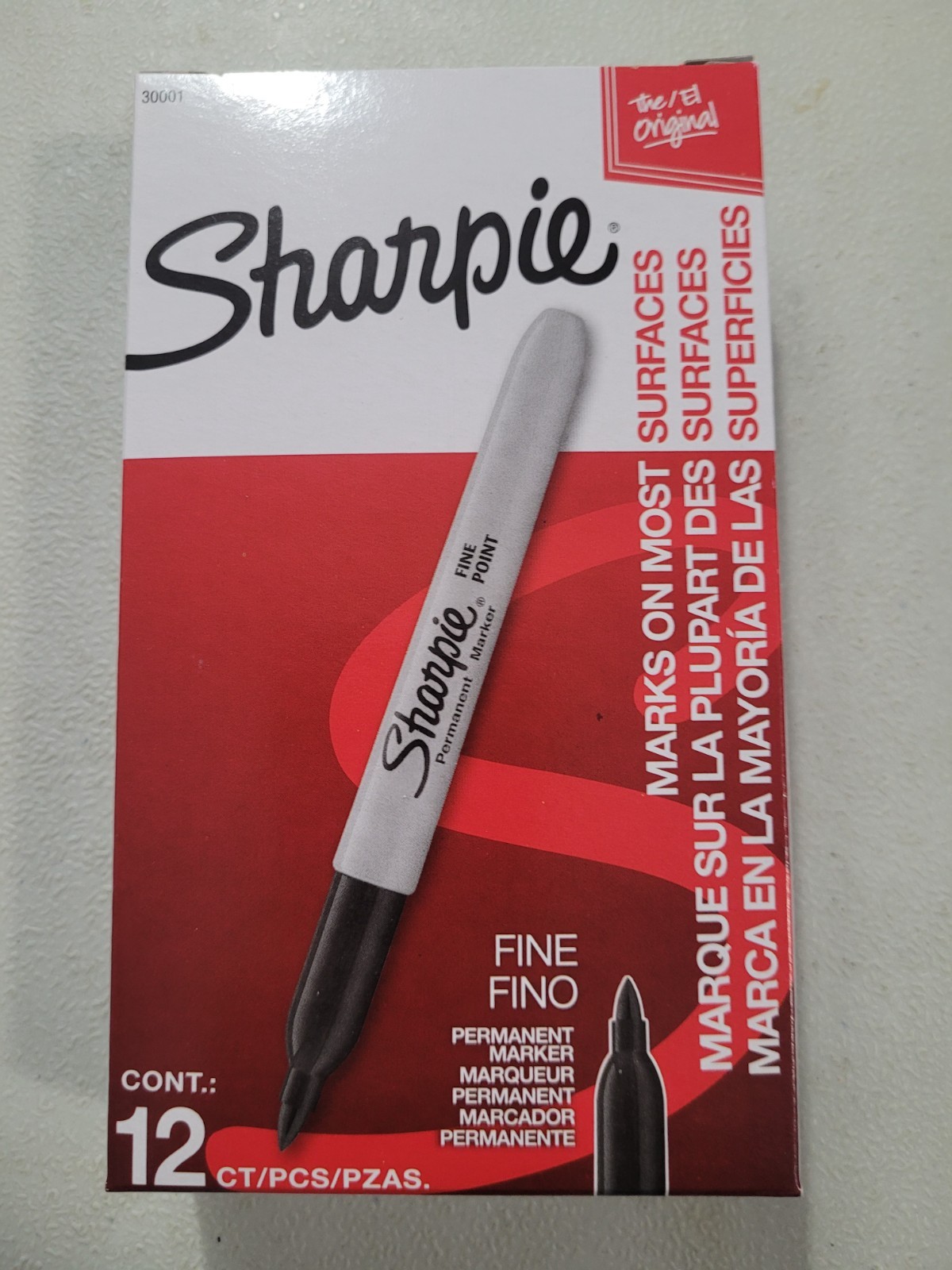 Sharpie Black Permanent Markers Fine Tip 12-Pack – Quick Dry, Fade Resistant