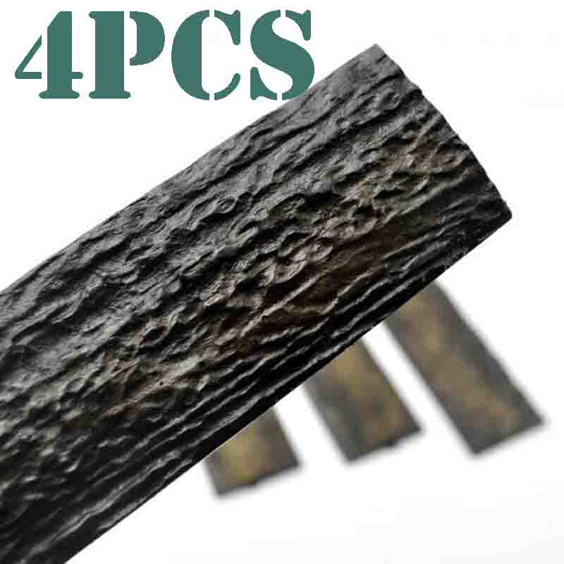 4x Deer Antler Knife Handle Scales DIY Material Slabs POM Resin Sword Making #B9