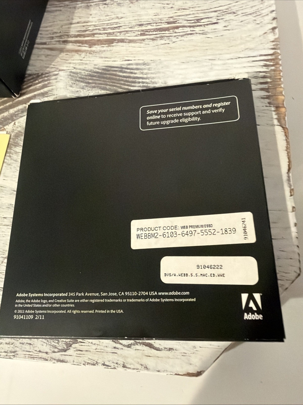 Adobe Creative Suite 5.5 Web Premium Student/Teacher Licensing Windows Open Box