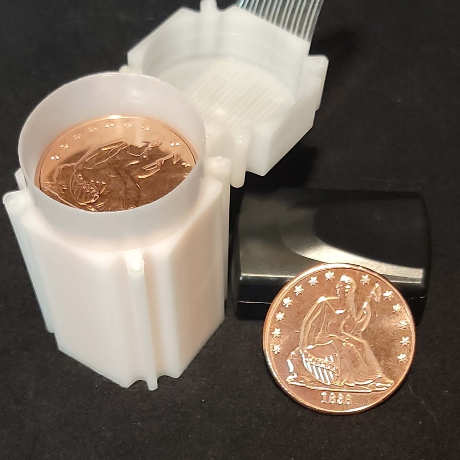 20 1oz Copper .999 Fine Seated Liberty Rounds USA Bullion 20oz copper total