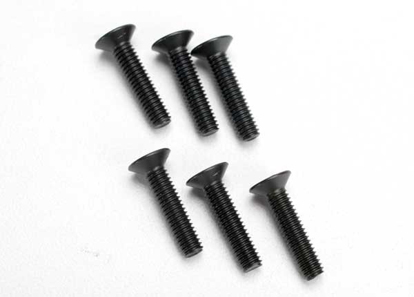 Traxxas 1/8 Jato 3.3 * 4x18mm Countersunk Machine Hex Screws (6) * 2547