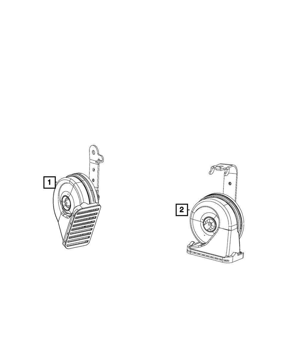 Genuine Mopar Horn And Bracket 68292877AA