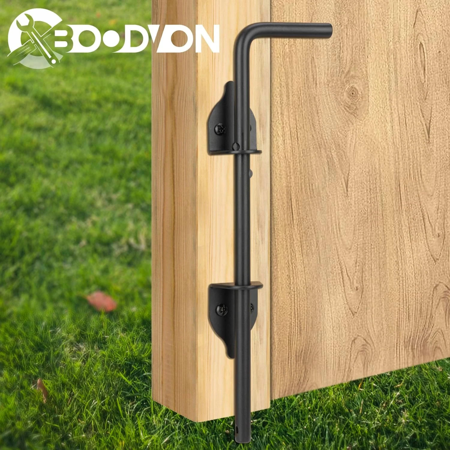 12 Inch Cane Bolt Gate Drop Rod Heavy Duty Gate Hardware, Gate Ground Latch for