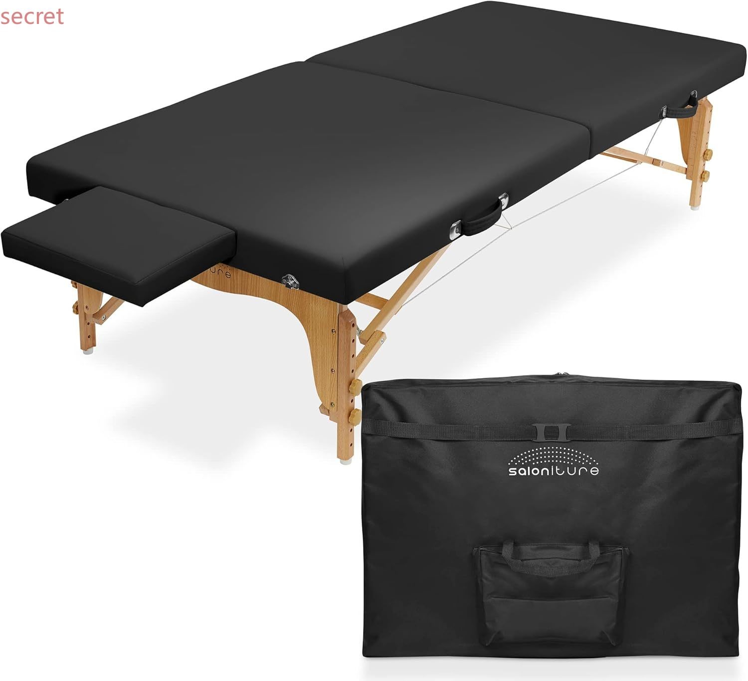 Saloniture Portable Physical Therapy Massage Table - Low to Ground Stretching
