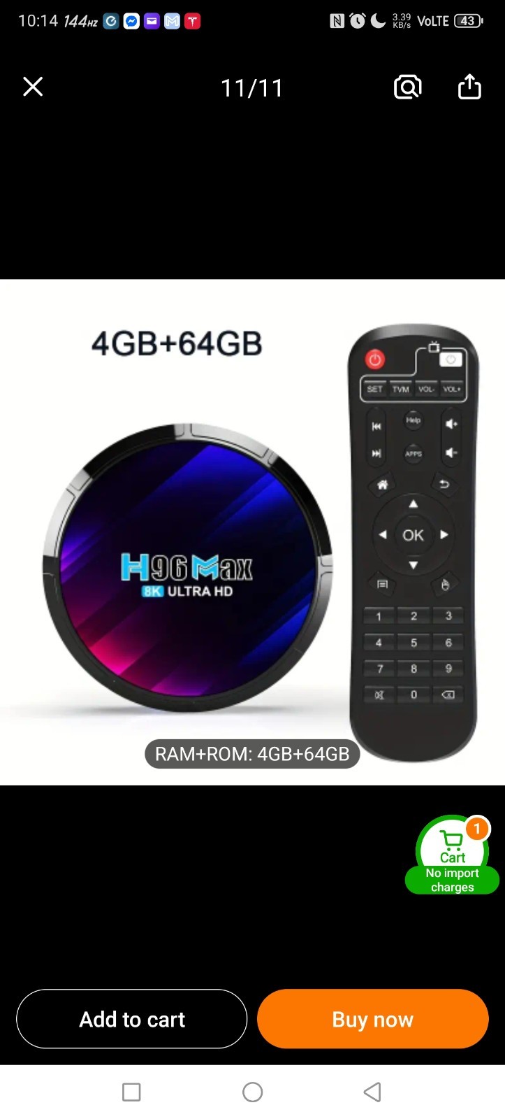 2025 Android 14 Smart TV Box 4K H96 Max UHD 5G WiFi Media Player Quad core 16GB