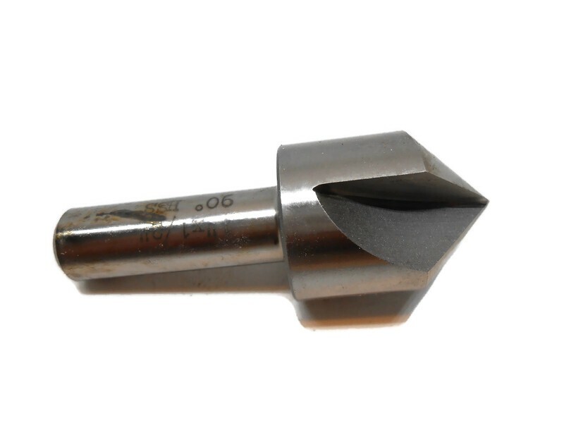 1" 90 Degree High Speed Steel 3 Flute Countersink Center Reamer 1/2" Shank India