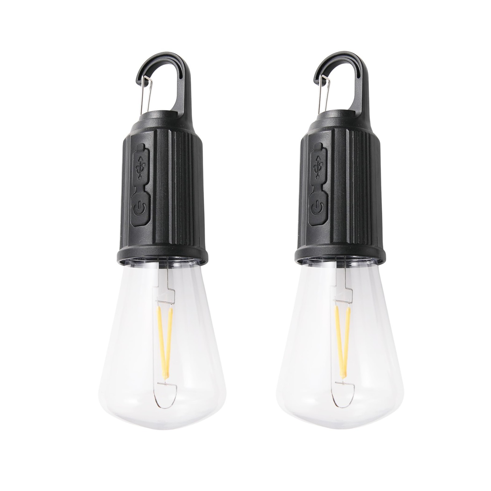 2Pcs Rechargeable Camping Light Bulbs,Portable LED Camping Lanterns,Hanging T...