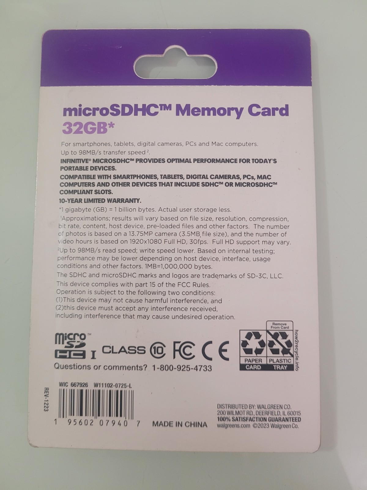 Infinitive microSDHC Memory Card 32GB