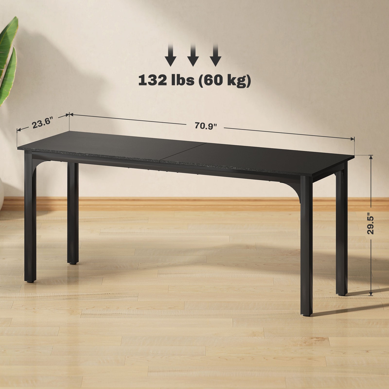 Computer Desk Accommodates Unlimited Size Computer Monitors