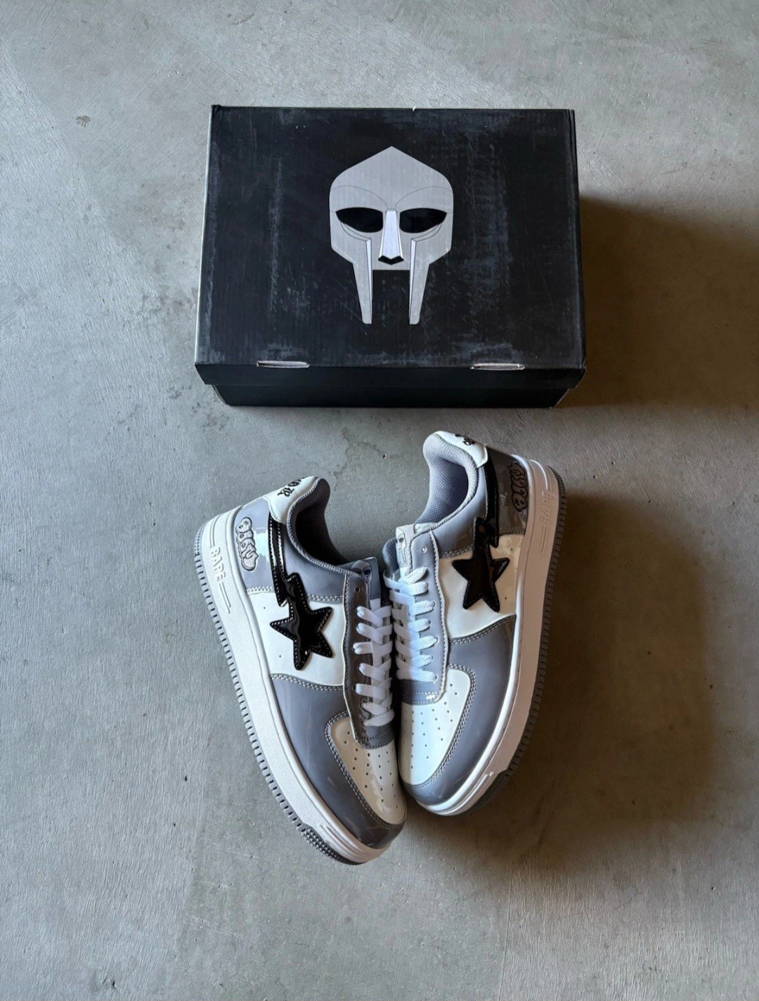Bapesta X MF Doom Concept (OG Black Star) Size 10 New With Box!!!