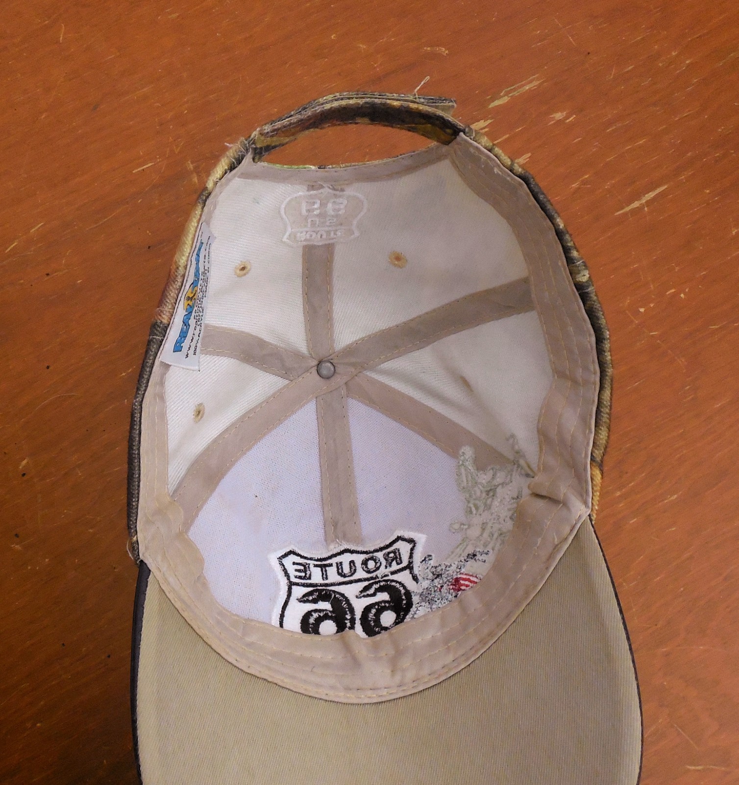 Mens Camo Baseball Cap Hat Adjustable Route 66 Real Time