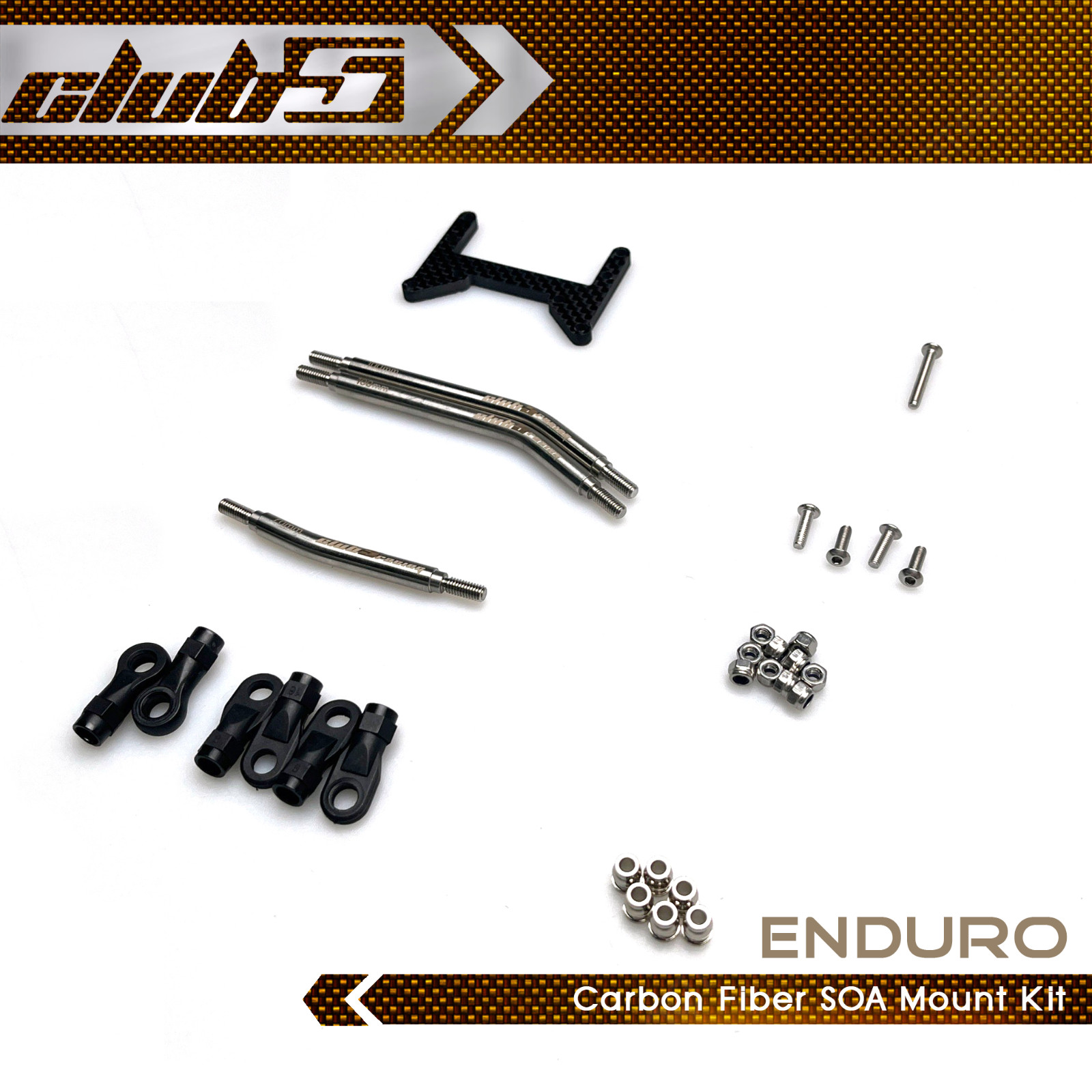 Carbon Fiber SOA Mount w/Links Kit for Enduro
