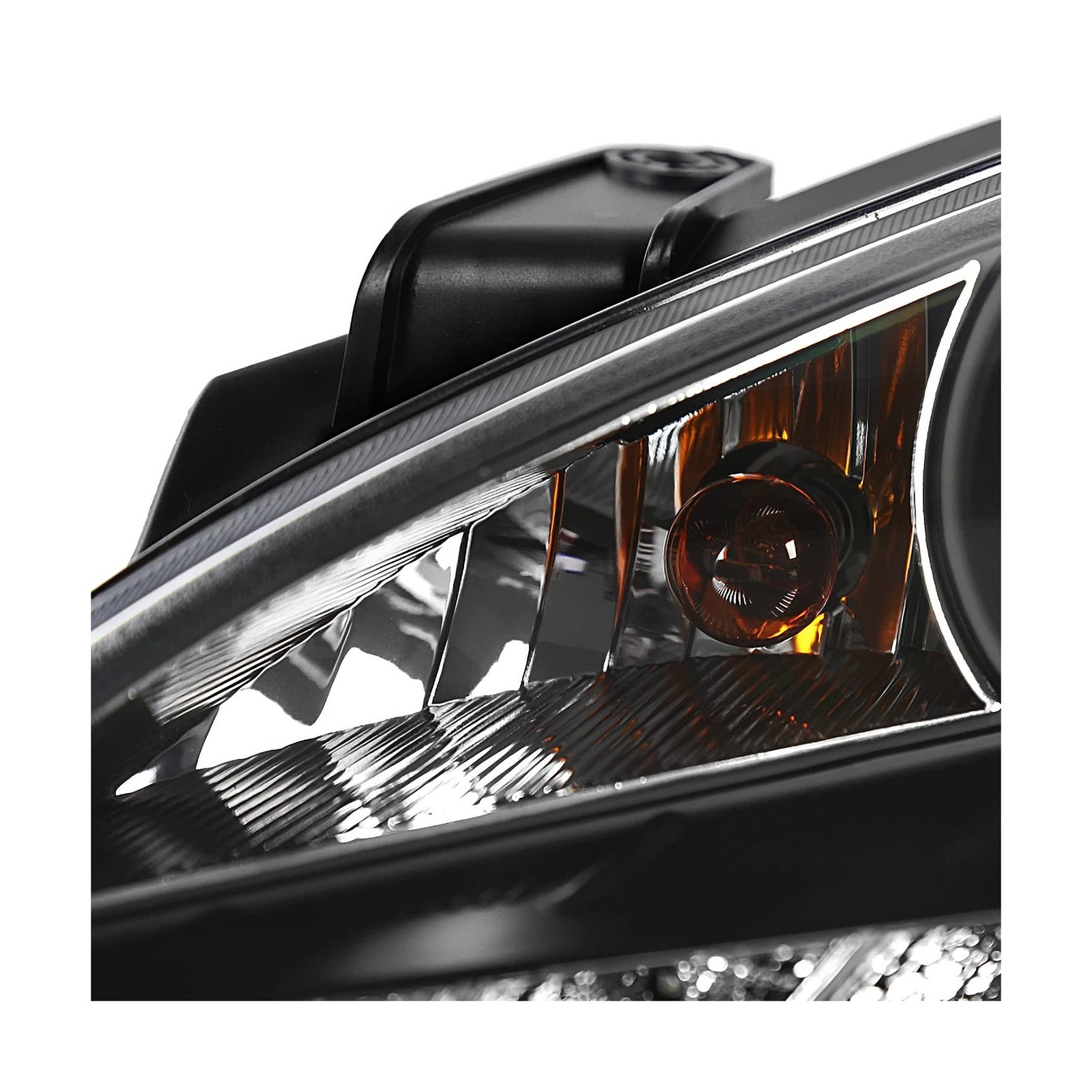 SPEC-D TUNING Black Projector Headlights Compatible with 2010-2012 Hyundai Ge...