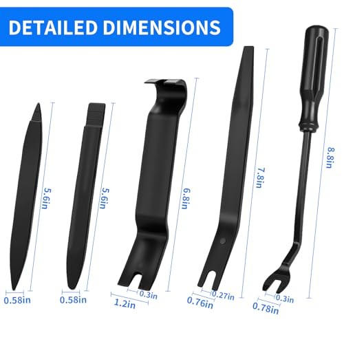 5 Pcs ﻿Auto Trim Removal Tool Kit, Car Panel Clip Remover Set for Door/Window