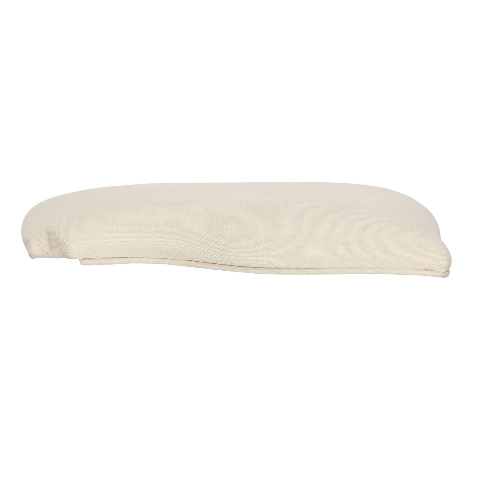 Ivory 2.0" Thick Fabric Panel Back Replacement Cushion for Louis Pop and Royal