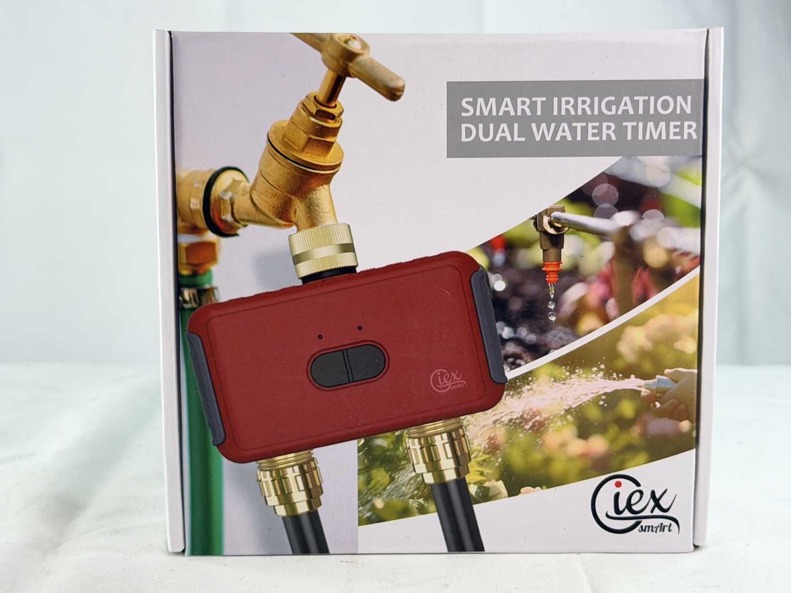 GieX Smart 2-Zone Water Timer - Heavy Duty Brass Inlet - SGW08WF Pro Series