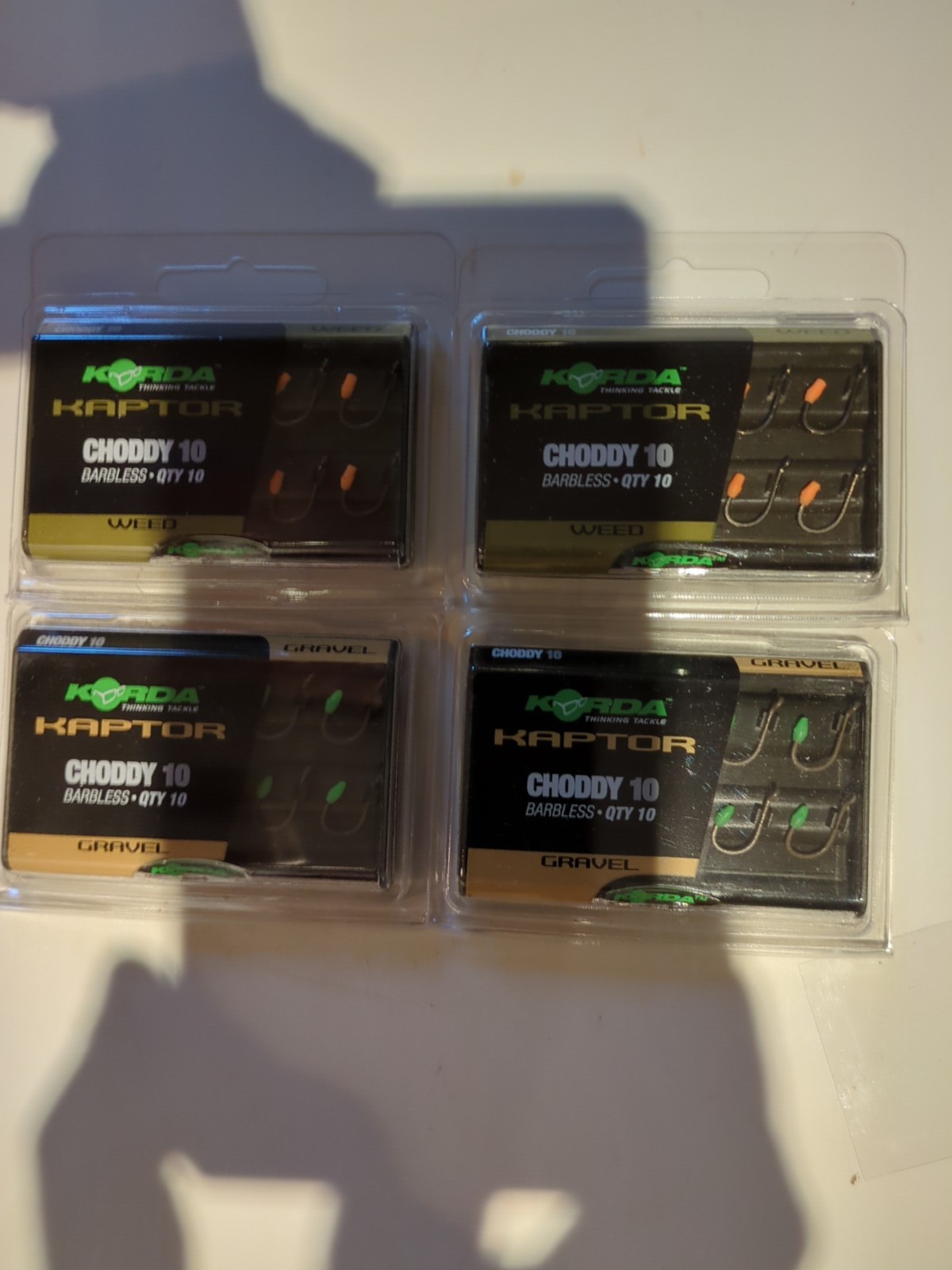 Korda Kaptor ;10 ,Choddy Barbless Carp Fishing Hooks | **BRAND NEW**