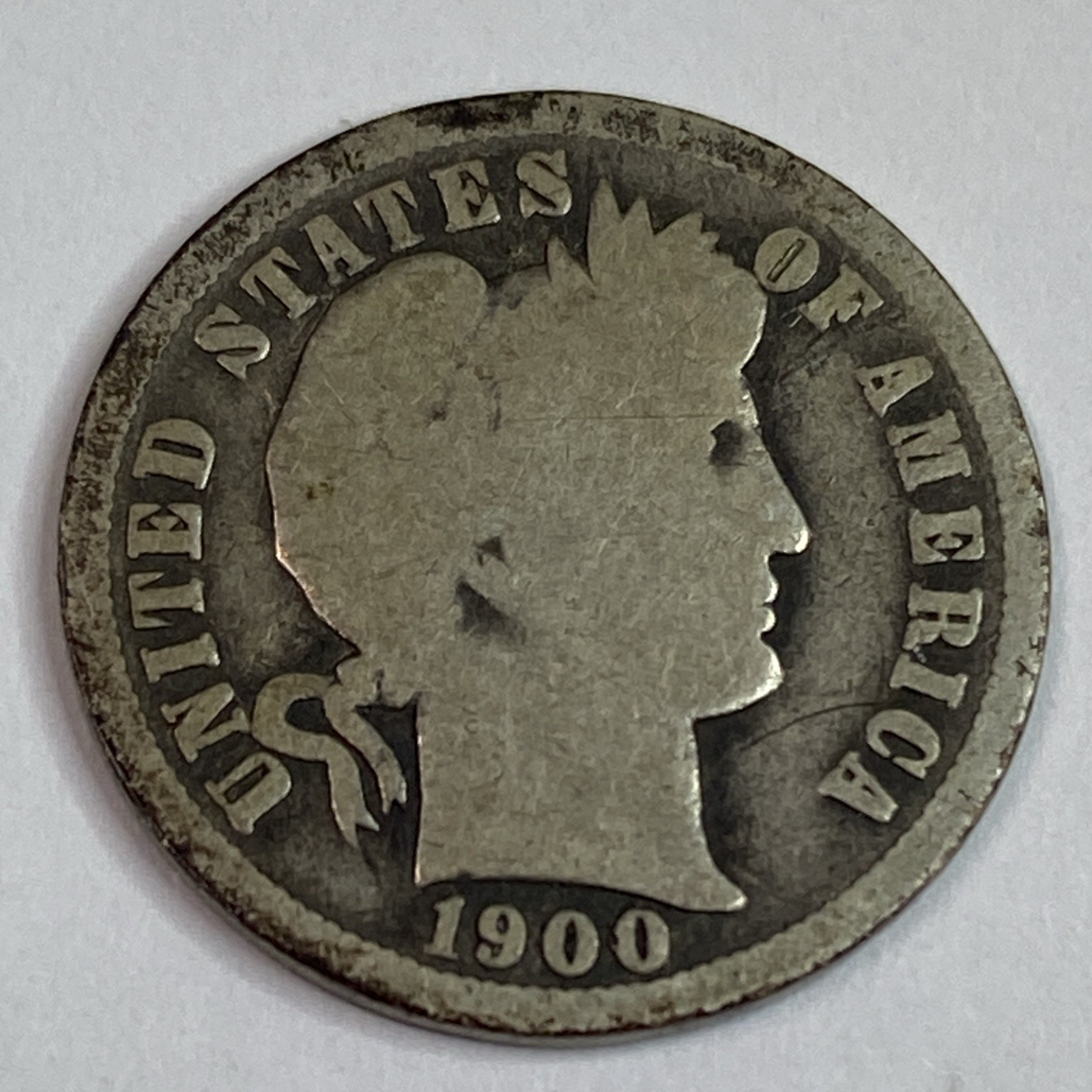1900-O 90% Silver Barber Dime Better Date