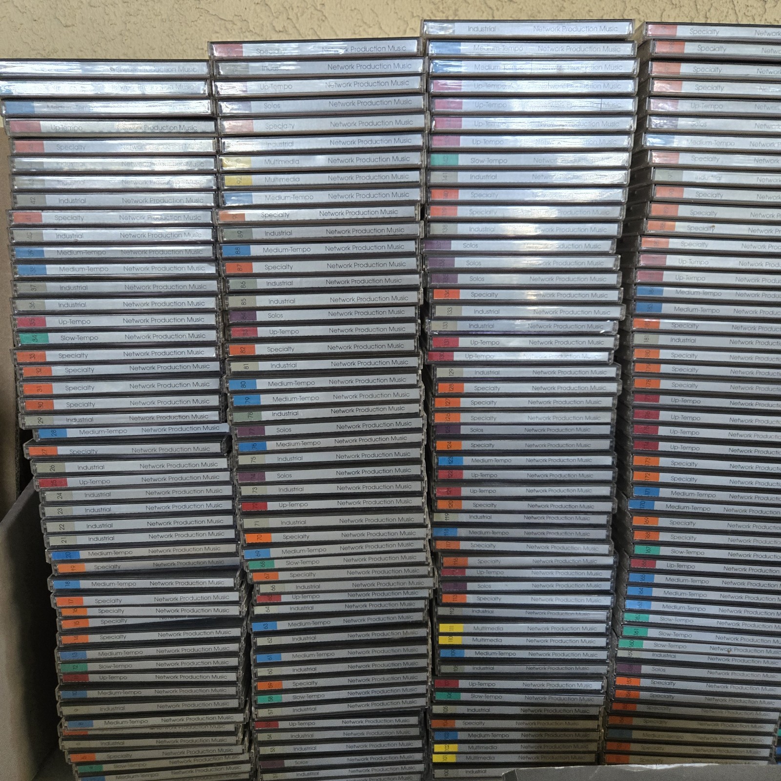 Network Production Music Audio CDs & Sound Effects Sampling 288 CD LOT w/Catalog