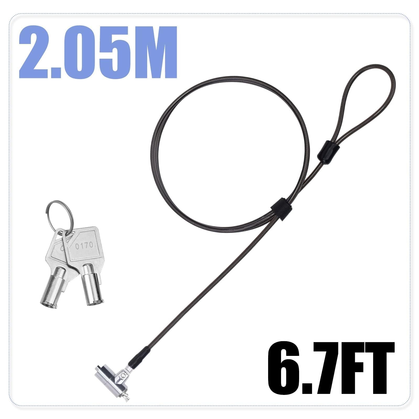 Laptop Cable Lock Hardware Security Cable Lock Anti Theft 6.7FT Cable Lock Co...