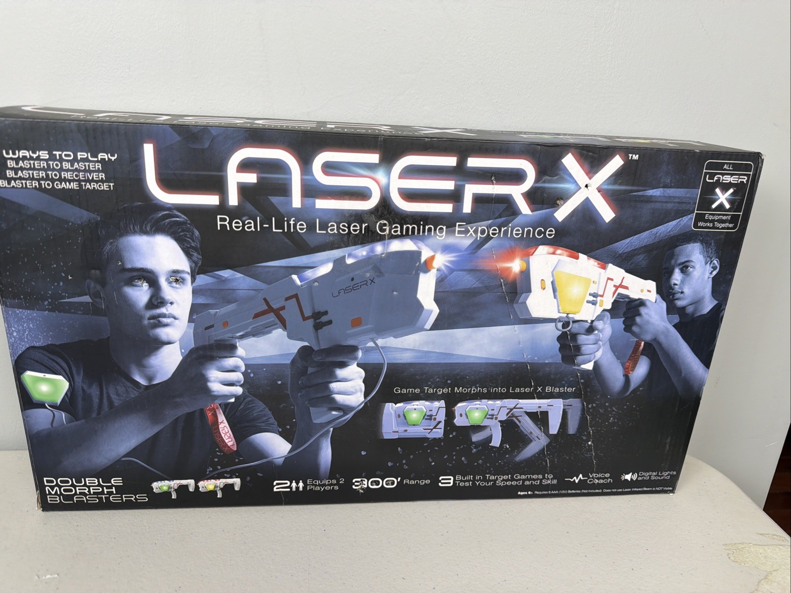 Laser X Double Morph Blasters Laser Tag Set - 88042 TESTED & WORKING