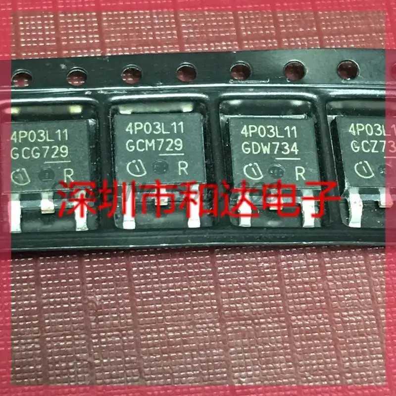 10Pcs/lot IPD50P03P4L-11 4P03L11 TO252 MOS Car transistor