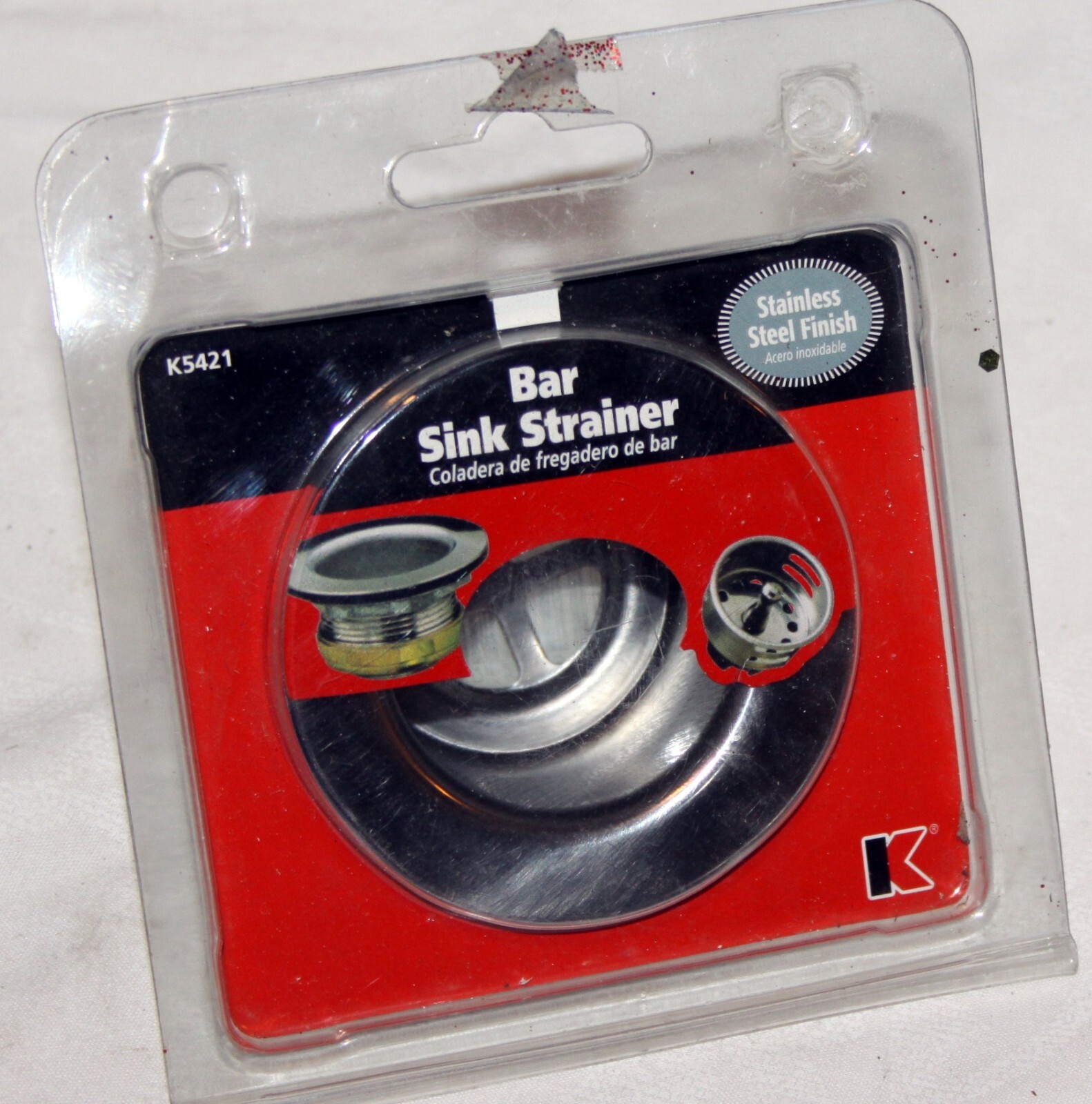 New, Keeney K5421 Stainless Steel Sink Strainer Assembly for Bar Sink