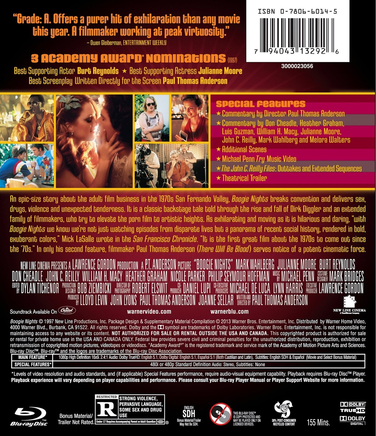 Boogie Nights Blu-ray Mark Wahlberg NEW