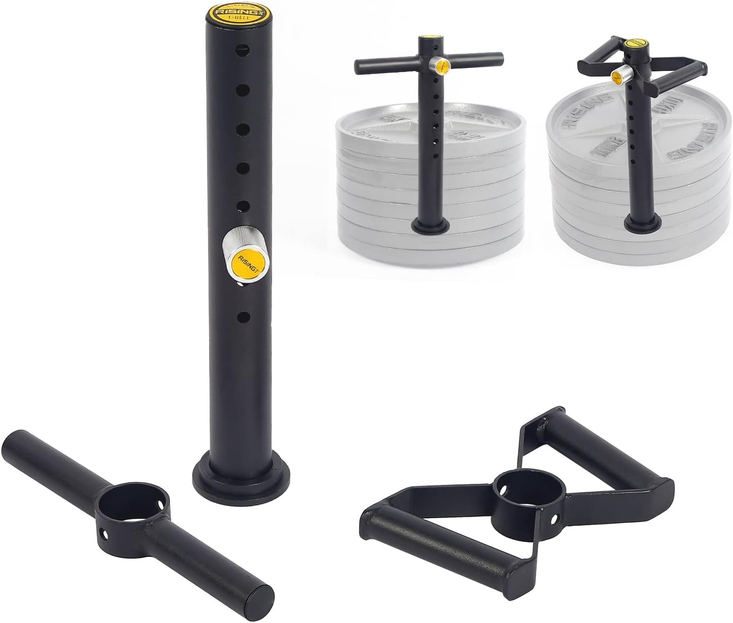 Adjustable Kettlebell Handle,Heavy Duty Kettlebell Handle Plates,Loading Pin W/