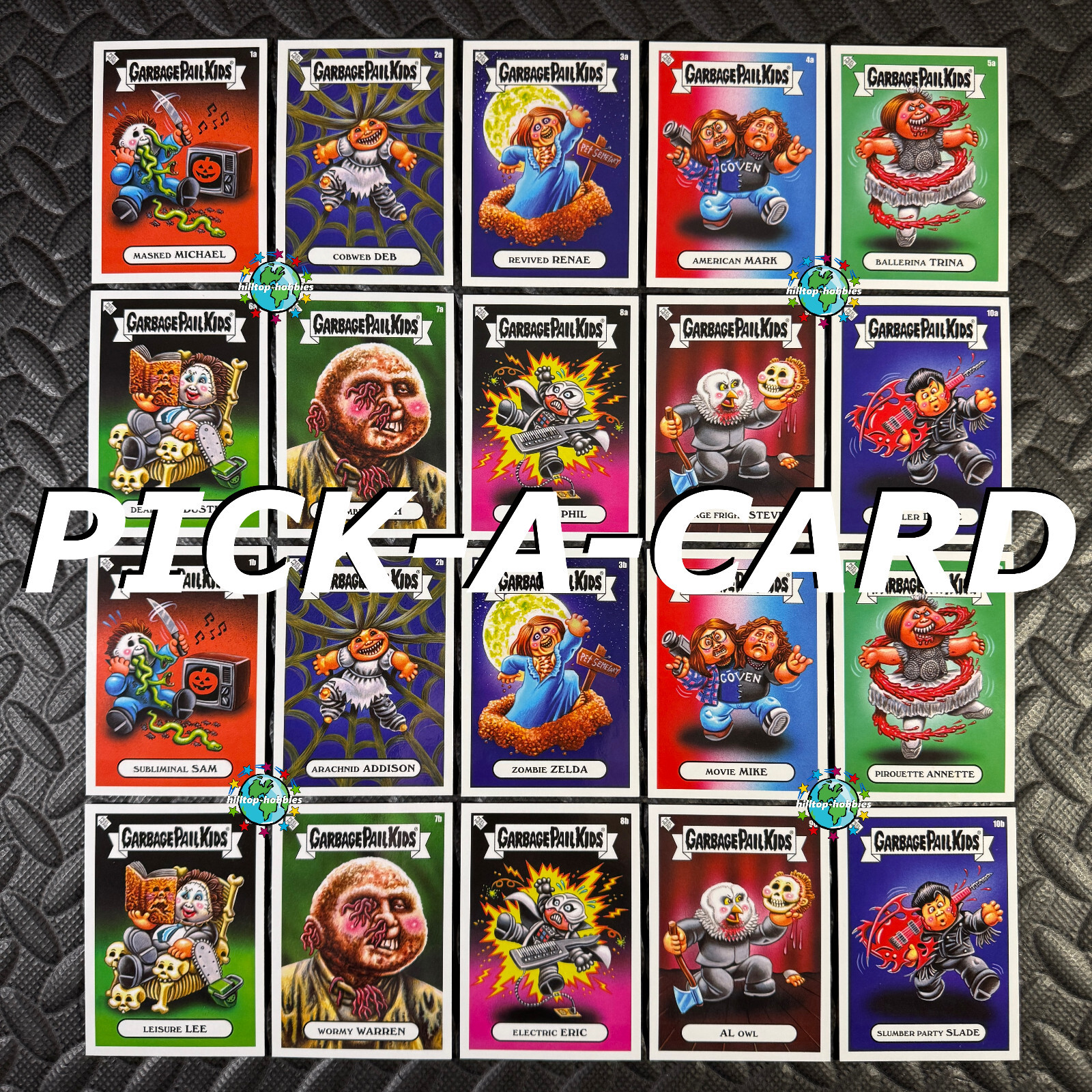 2024 GARBAGE PAIL KIDS OH THE HORROR-IBLE ON-DEMAND WAVES 1-6 PICK-A-CARD 1a-30b