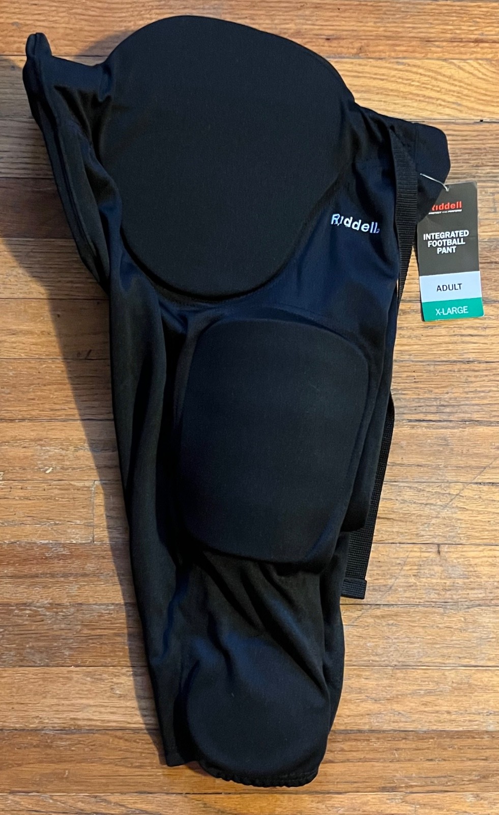 BRAND NEW Riddell Adult Size XL Integrated 7-PC Black Padded Football Pants 🔥