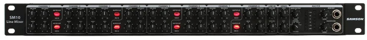 Samson SM10 10-channel Stereo Line Mixer