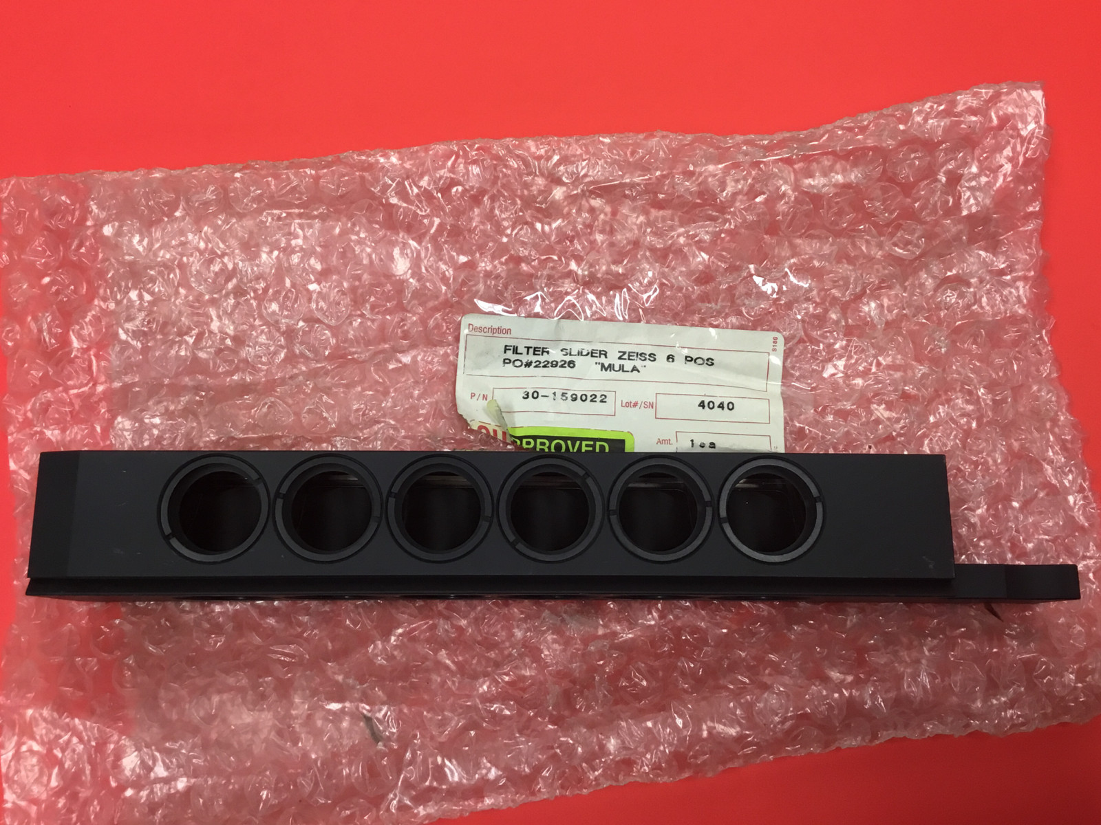 Filter Slider Zeiss 6 Pos - P/N: 30-159022