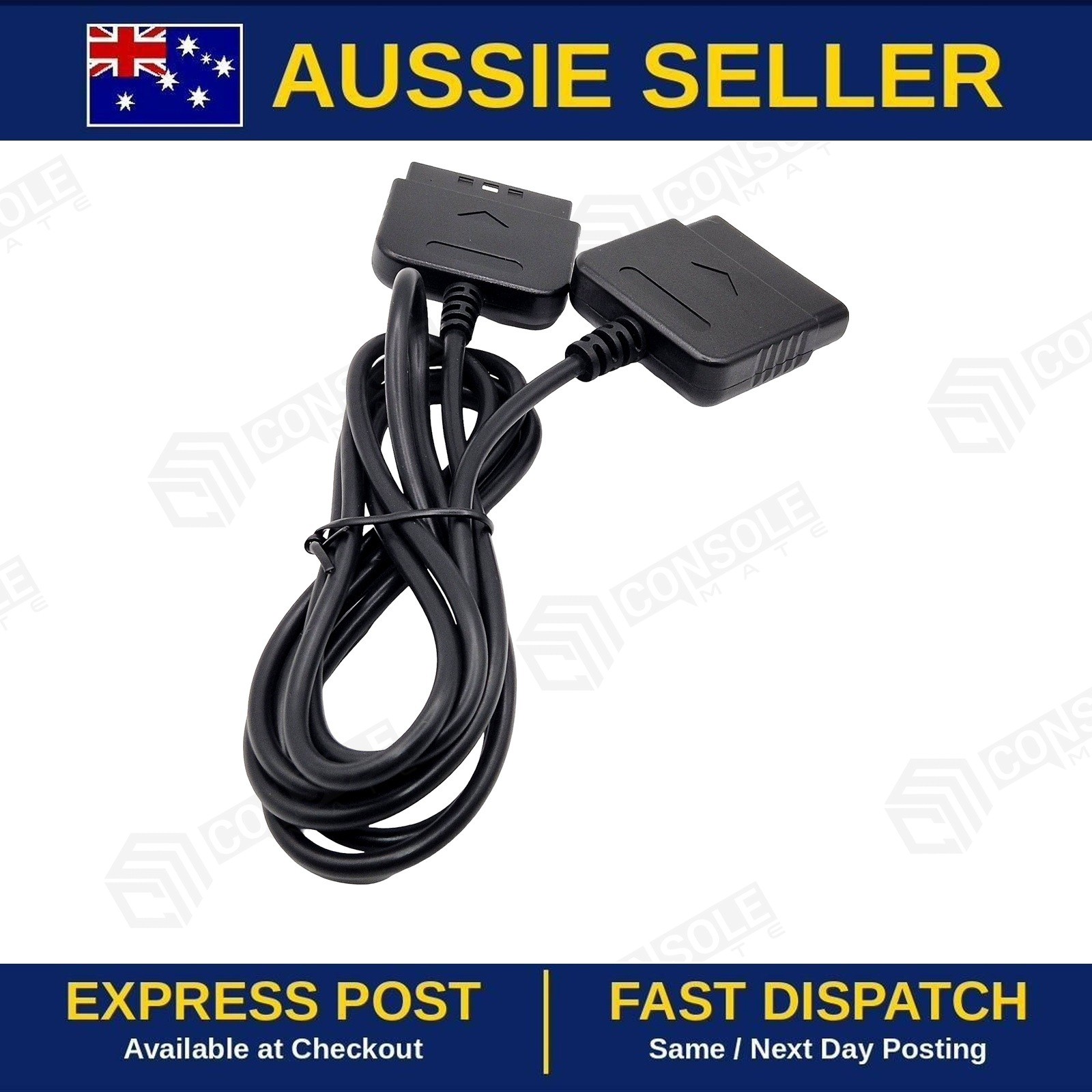 Controller Extension Cable 180cm for PS1 PS2 PSOne | Gamepad Lead Brand New