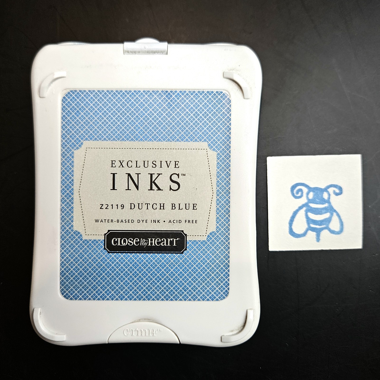 DUTCH BLUE Dye Ink Pad Close To My Heart Exclusive Ink CTMH Stamping gt1