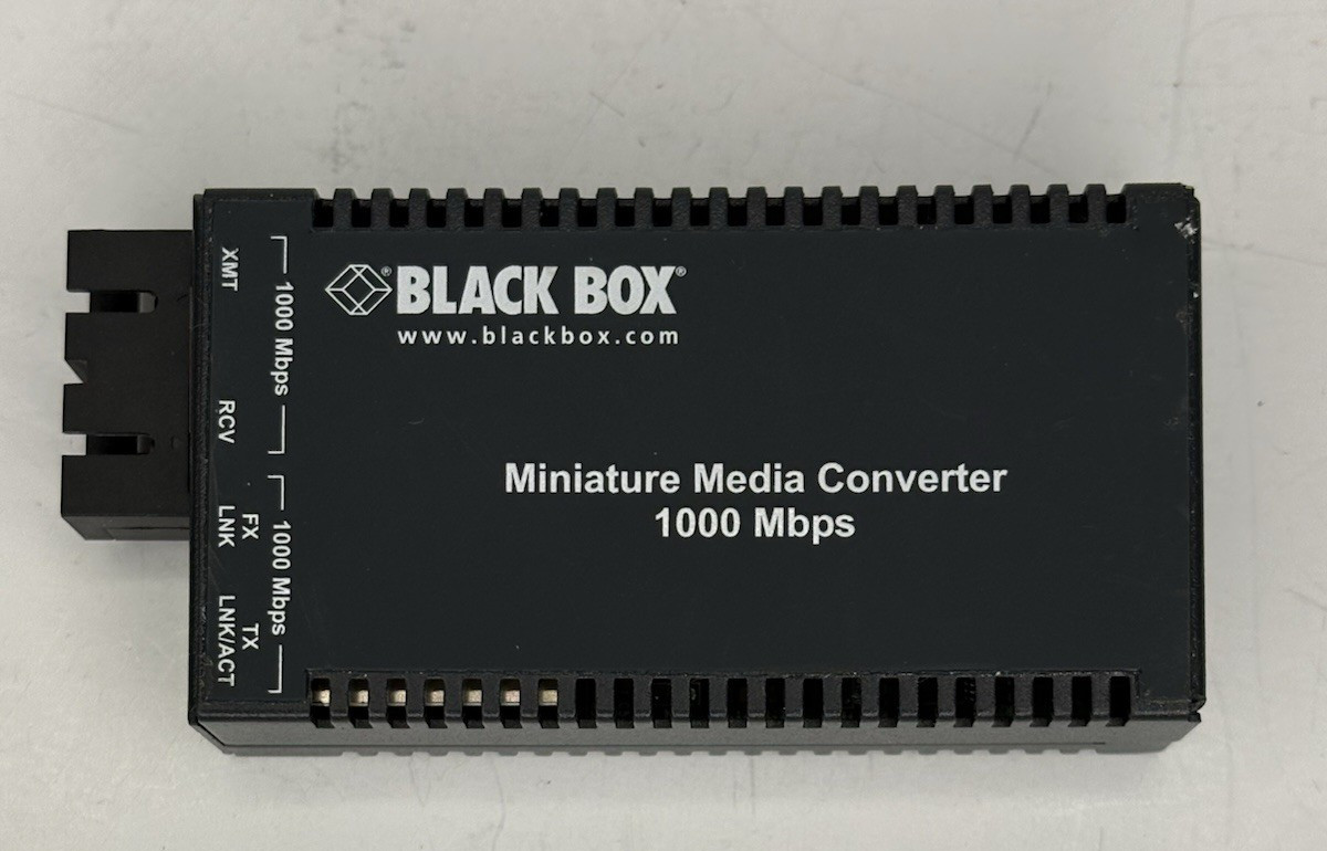 Black Box LGC011A-R2 Gigabit Ethernet Media Converter 1000-Mbps 1310nm 10km
