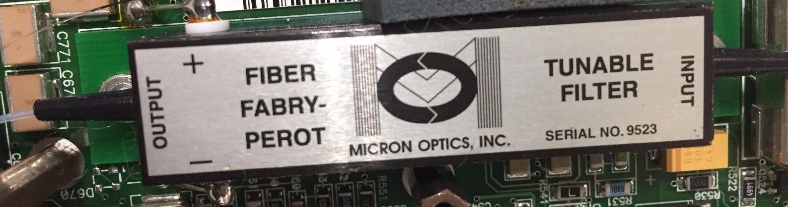 Micron Optics Fiber Fabry-Perot FFP Tunable Filter - Finesse - 2000 + Controller