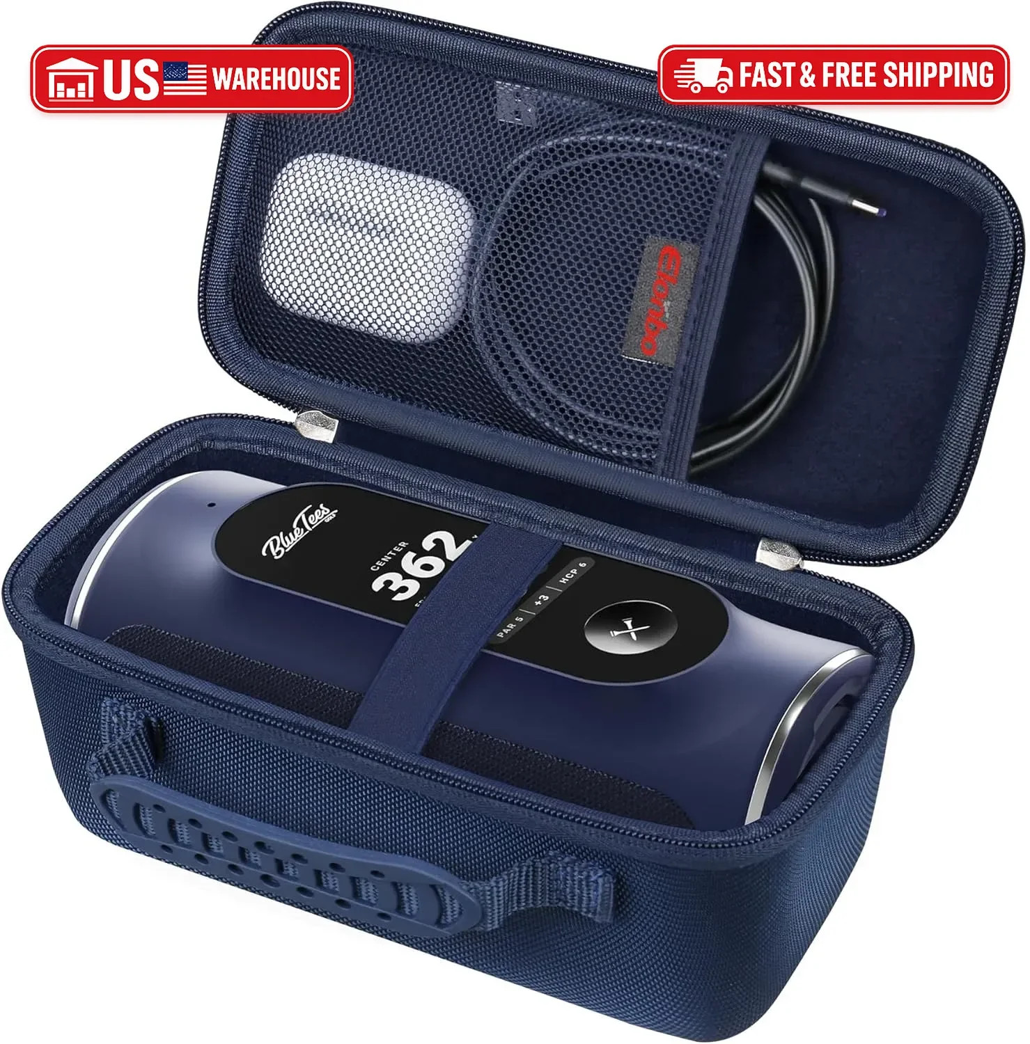 Elonbo Carrying Case ​Compatible with Blue Tees Golf Player+ AI-Powered GPS Spea