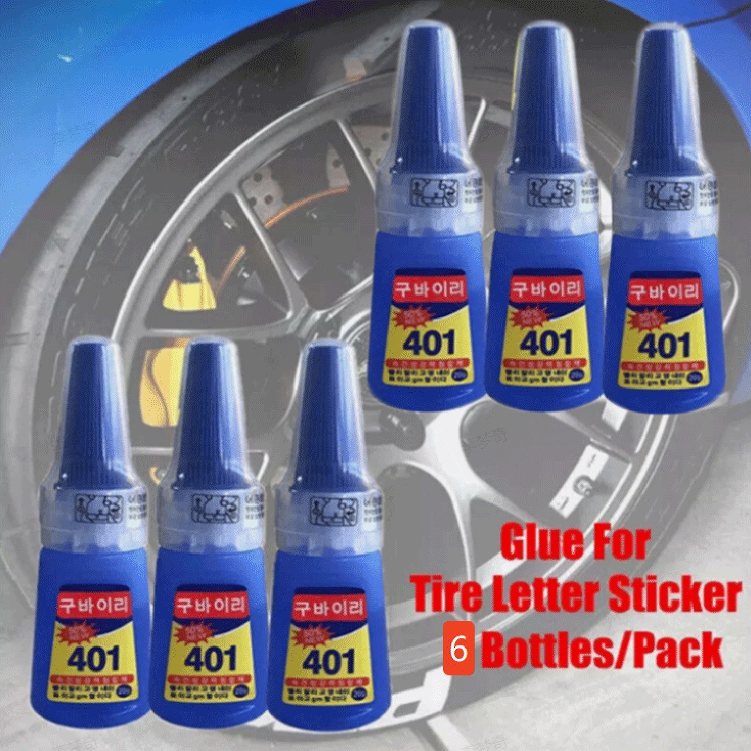 3Bottles Tire Letters Stickers 401 Glue Adhesive Rubber Pvc Tire Lettering Glue