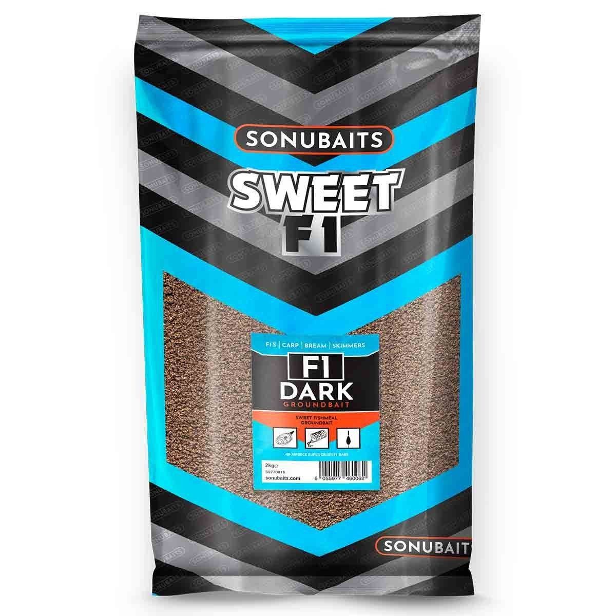 Sonubaits F1 Dark Groundbait 2kg NEW Match Fishing 2023 S1770018