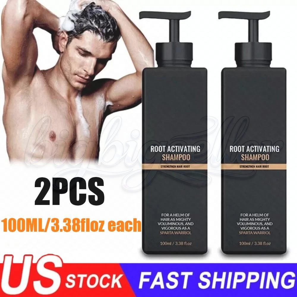 2pc Shampoo , Spart-an Root Activator Shampoo , Natural Hair Regrōwth Shampoo