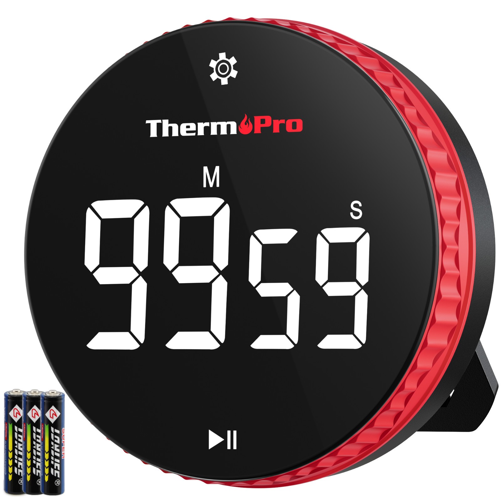 TempPro TM04 Digital Kitchen Timer 99-Minute LED Magnetic One-Touch Control Time