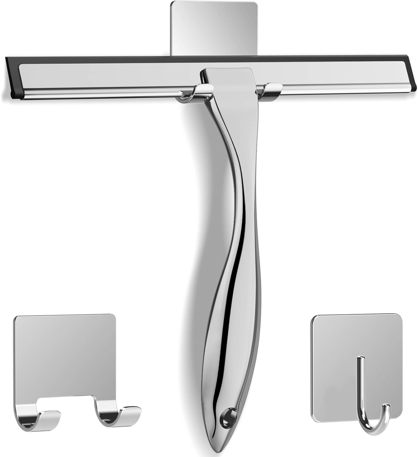 10 Inch Silver Stainless Steel Shower Squeegee
