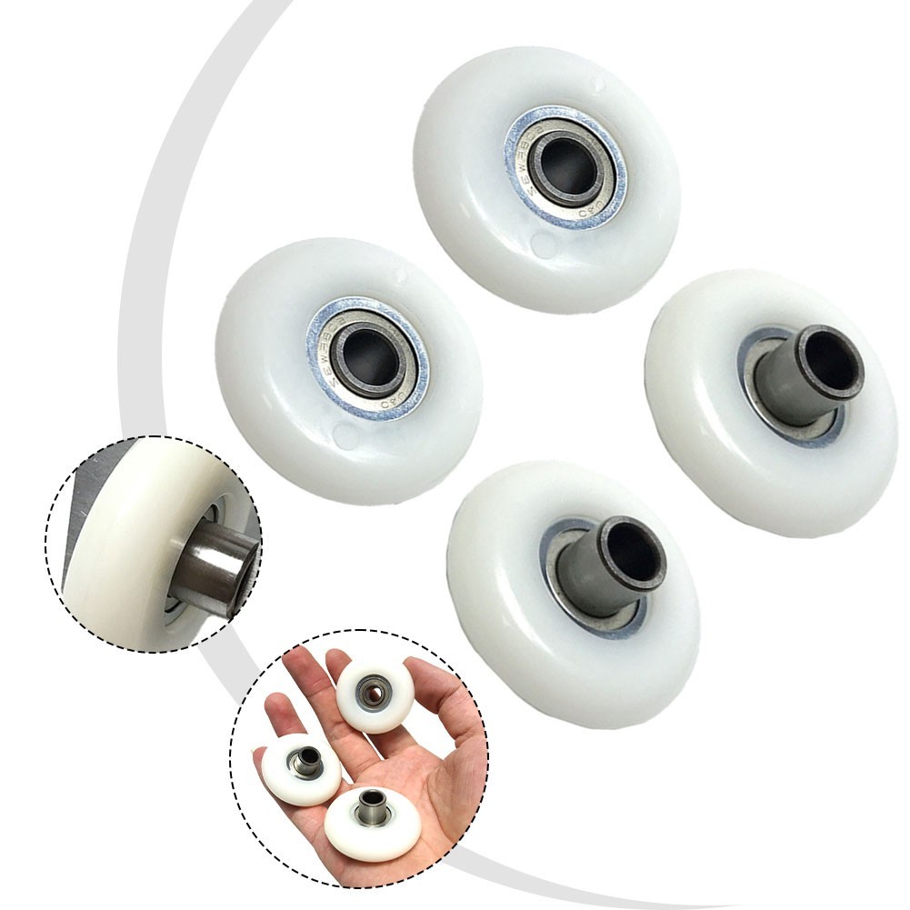 Robust Rowing Machine Seat Wheels Complete Set of 4 for Enhanced Performance