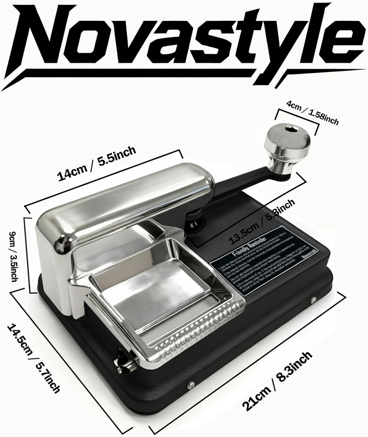 Novastyle Cigarette Rolling Machine Manual, Dual-Track Upgrade Tobacco Injector,