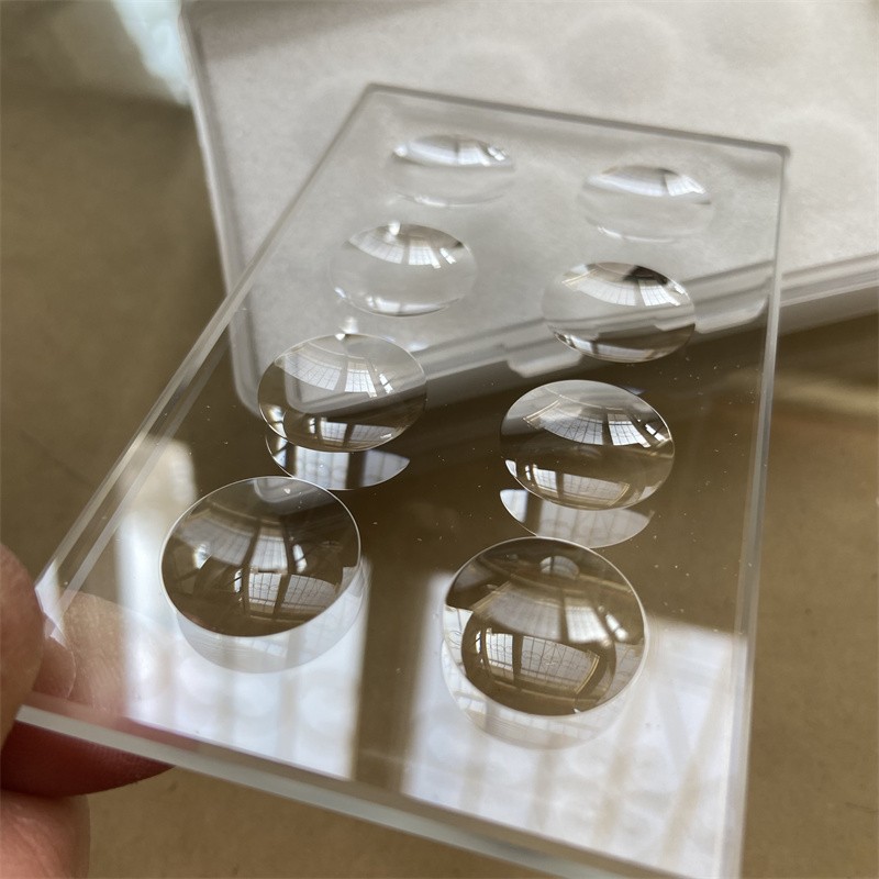 1PC 8Wells 5mm Thickness Circular Concave Cavity Optical Glass Microscope Slides