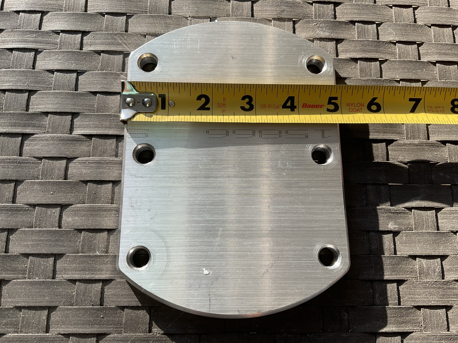 Aluminum Welding Tower Pads Taco Tigress Lees New Mill Finish 7x5 3/8 Inch