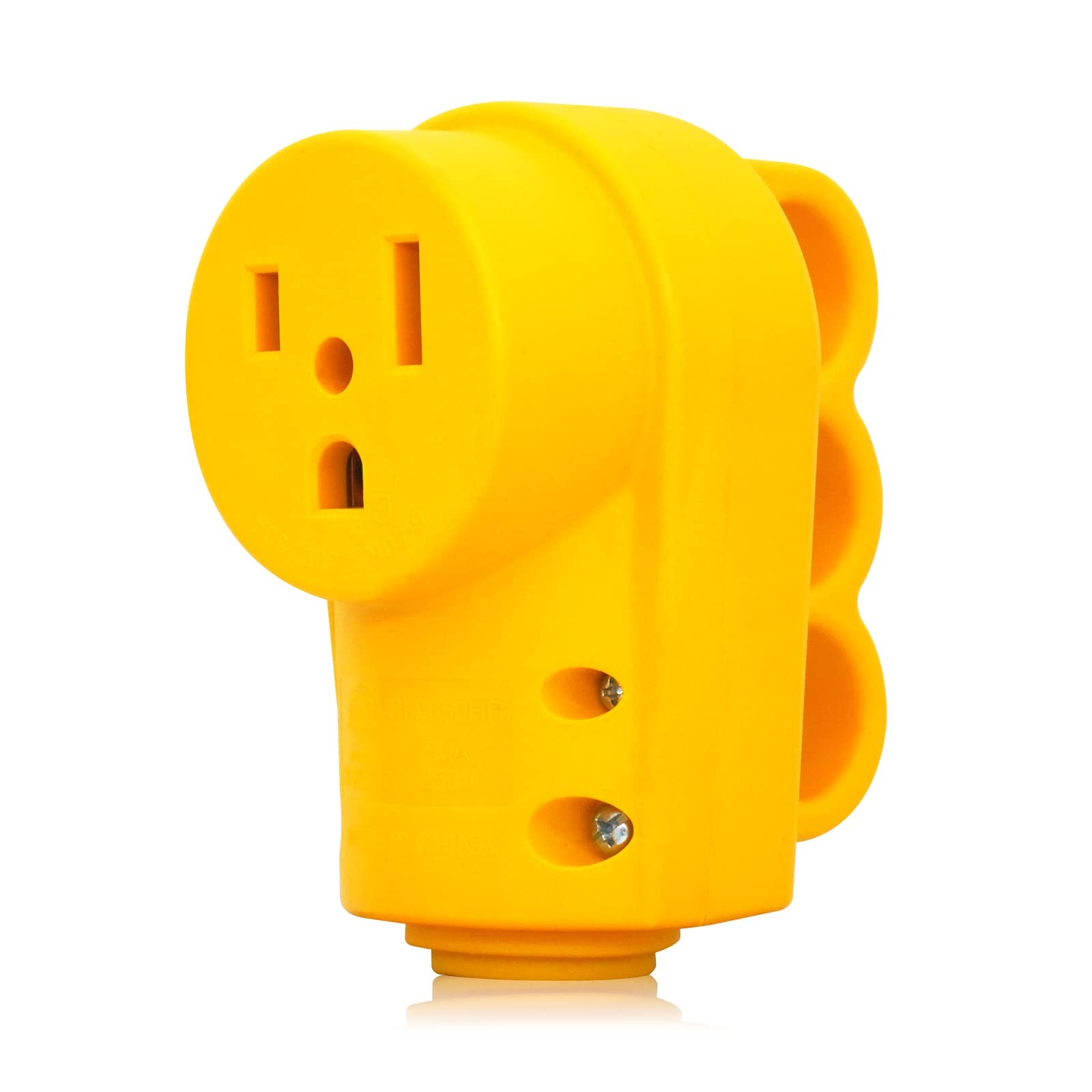 Veepeak NEMA 6-50R Receptacle Female Plug Replacement, 50 Amp 250 Yellow