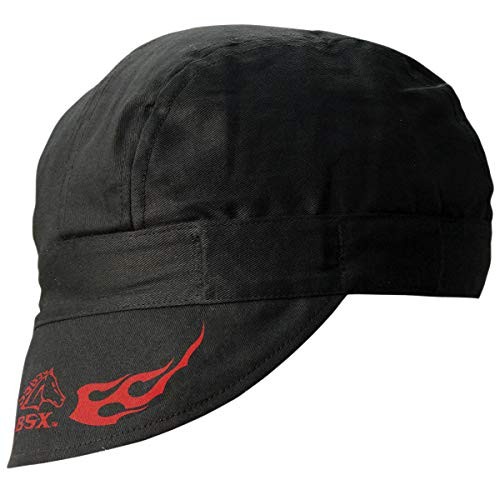 Revco BC5W-BK Armor Cotton Welding Cap, 100% Cotton Double Layer Protection