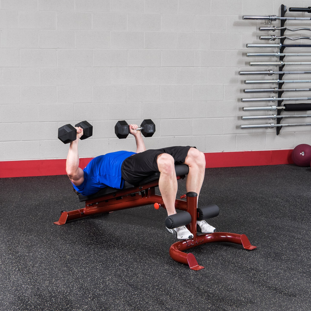 Body-Solid GFID100B Adjustable Flat, Incline, and Decline Weight Bench